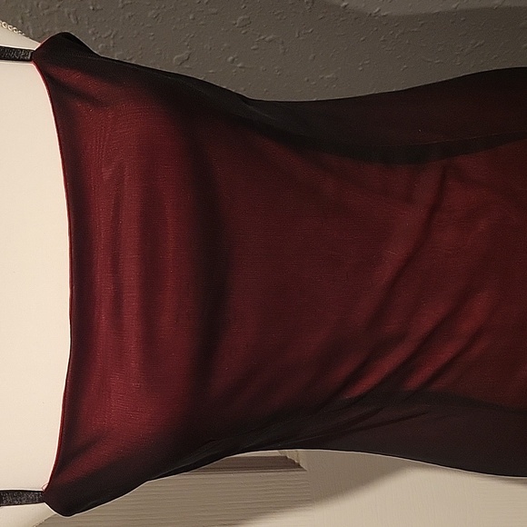 Vintage Dresses & Skirts - Sky David Park Vintage 90s Women's L Black Overlay Red Dress